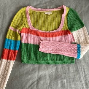 Pacsun Crochet Long Sleeve Top